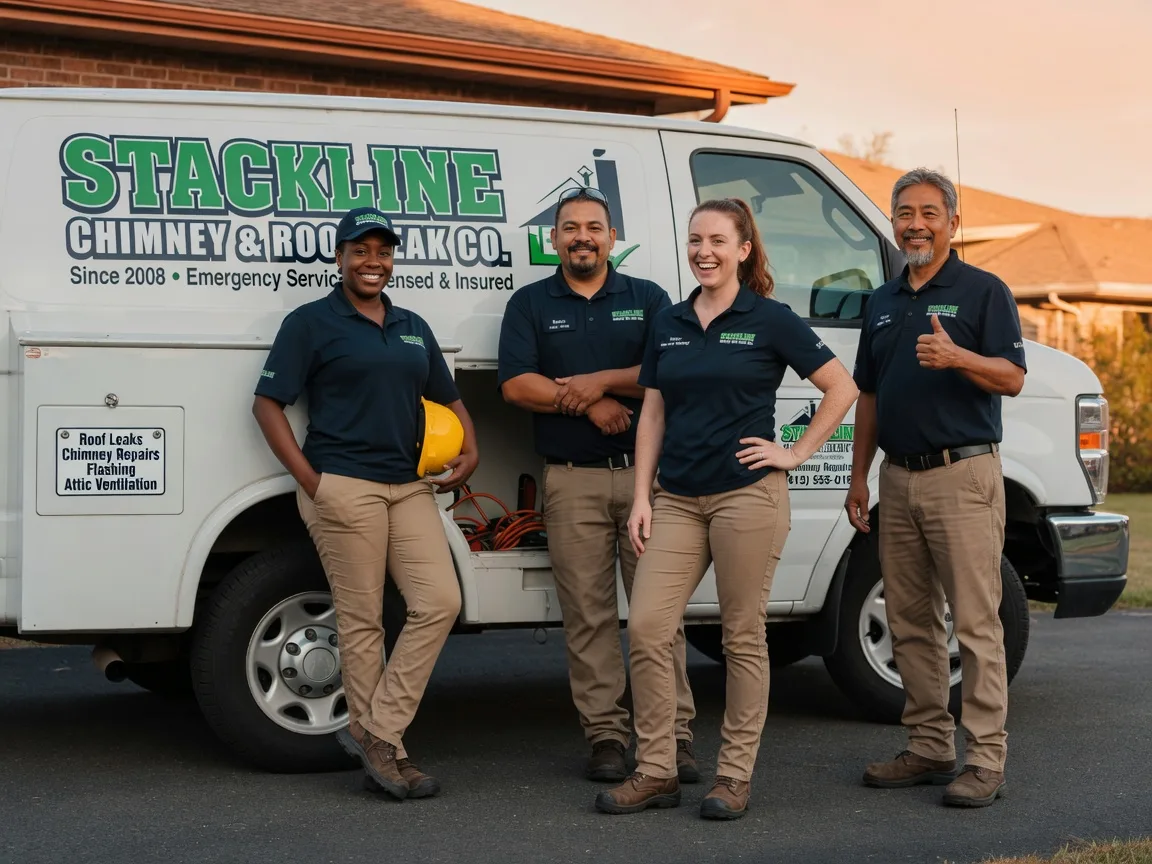 Chimney flashing repair company in Woodford, VA